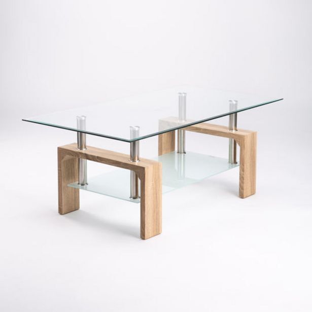 Lala 110x60cm glass coffee table offer at Decofurn