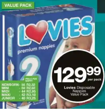 Checkers Hyper Lovies Disposable Nappies offer
