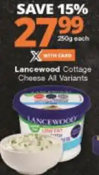 Checkers Hyper Lancewood Cottage Cheese offer