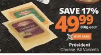 President Cheese All Variants
