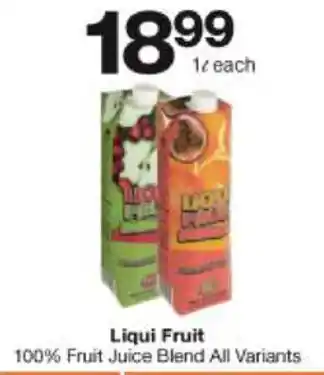 Checkers Hyper Liqui Fruit 100% Fruit Juice Blend 1L offer