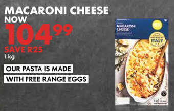 Woolworths Macaroni Cheese 1kg offer