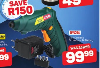 Pick n Pay Ryobi 3.6V Cordless Screwdriver NI Battery offer