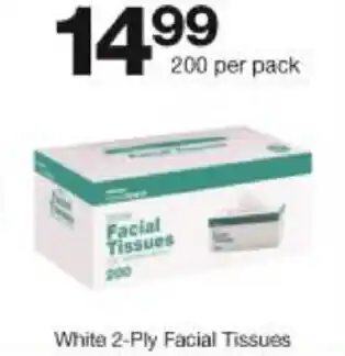 White 2-Ply Facial Tissues