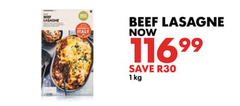 Woolworths Beef Lasagne 1kg offer