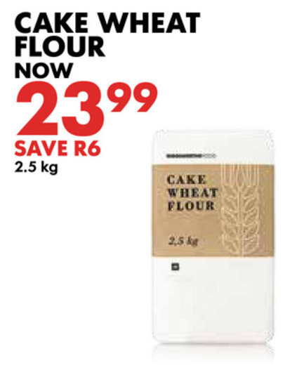 Cake Wheat Flour 2.5kg offer at Woolworths