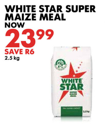 Woolworths White Star Super Maize Meal 2.5kg offer
