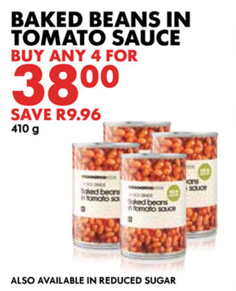 Woolworths Baked Beans in Tomato Sauce 410g offer