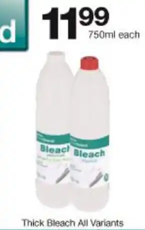 Checkers Hyper Thick Bleach 750ml offer