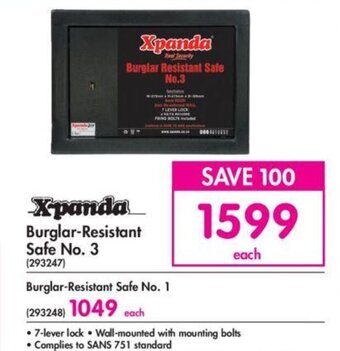 Makro X-panda Burglar-Resistant Safe No.3 offer