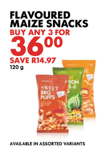 Woolworths Flavoured Maize Snacks 120g offer