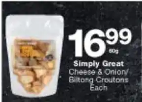 Checkers Simply Great Cheese & Onion offer