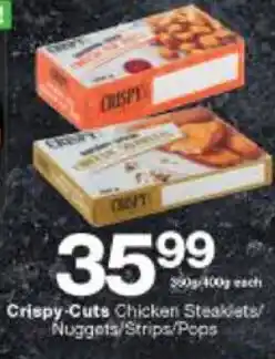 Checkers Crispy Cuts Chicken Steaklets/Nuggets/Stirps/Pops offer