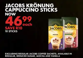 Woolworths Jacobs Krönung Cappuccino Sticks 10 Sticks offer