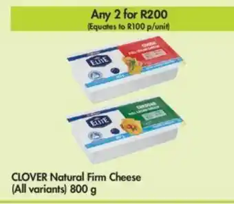 Makro Clover Natural Firm Cheese (all variants) 800g offer