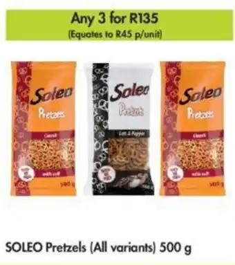 Makro Soleo Pretzels (all variants) 500g offer