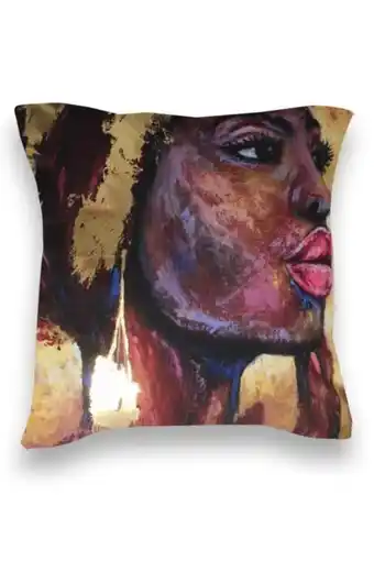 Sheet Street Foil lady print scatter 50x50cm offer