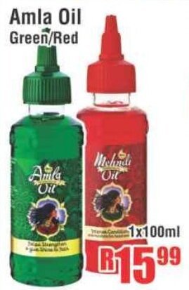 Devland Cash And Carry Amla Oil Green/Red 1x100ml offer