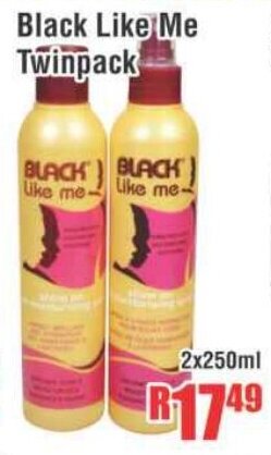 Black Like Me Twinpack 2x250ml