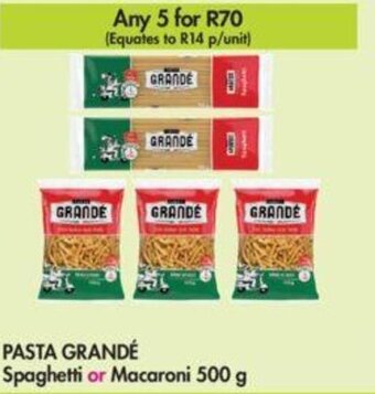 Makro Pasta Grande Spaghetti or Macaroni 500g offer