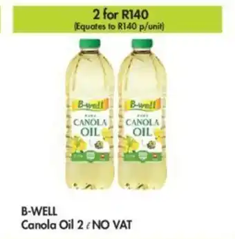 Makro B-Well Canola Oil 2 l No Vat offer