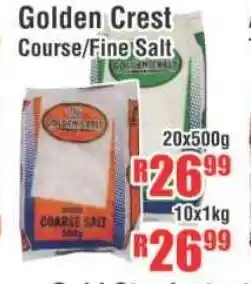 Devland Cash And Carry Golden Crest Course/Fine Salt 10x1kg offer