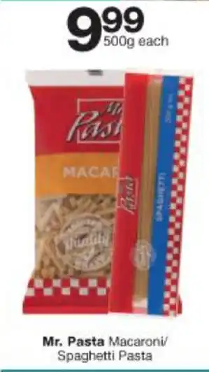 Checkers Mr. Pasta Macaroni/Spaghetti Pasta 500g offer