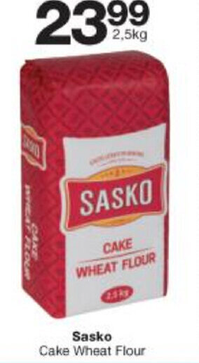Checkers Sasko Cake Wheat Flour 2,5kg offer