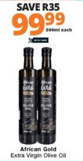 Checkers African Gold Extra Virgin Olive Oil 500ml offer
