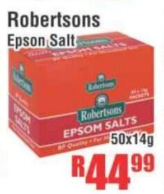 Devland Cash And Carry Robertsons Epson Salt 50x14g offer