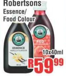 Devland Cash And Carry Robertsons Essence/Food Colour 10x40ml offer