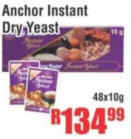 Anchor Instant Dry Yeast 48x10g