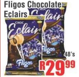Devland Cash And Carry Fligos Chocolate Eclairs 48's offer