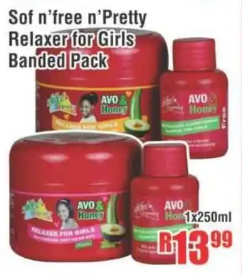 Devland Cash And Carry Sof n'free n'Pretty Relaxer for Girls Banded Pack 1x250ml offer