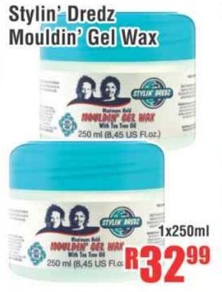 Devland Cash And Carry Stylin' Dredz Mouldin' Gel Wax 1x250ml offer