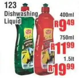 Devland Cash And Carry 123 Dishwashing Liquid 1,5lt offer