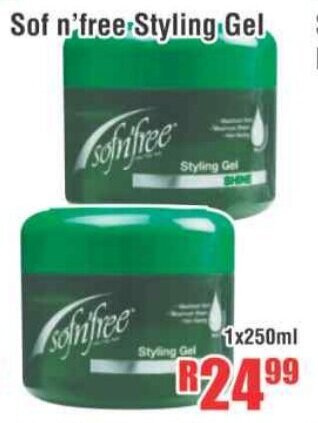 Devland Cash And Carry Sof n'free Styling Gel 1x250ml offer