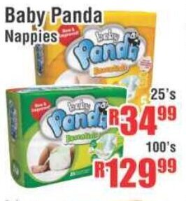 Devland Cash And Carry Baby Panda Nappies 25's offer