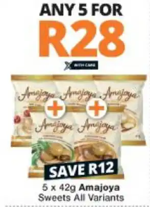 Checkers Amajoya Sweets 5x42g offer
