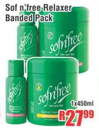 Sof n'free Relaxer Banded Pack 1x450ml