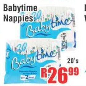 Devland Cash And Carry Babytime Nappies 20's offer