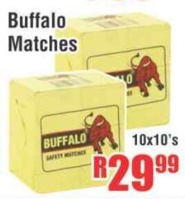 Buffalo Matches 10x10's