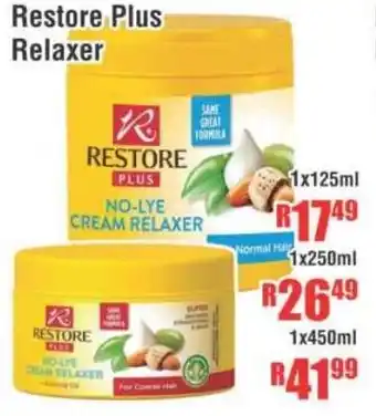 Devland Cash And Carry Restore Plus Relaxer 1x250ml offer