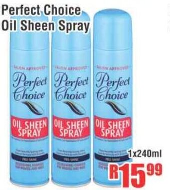 Devland Cash And Carry Perfect Choice Oil Sheen Spray 1x240ml offer