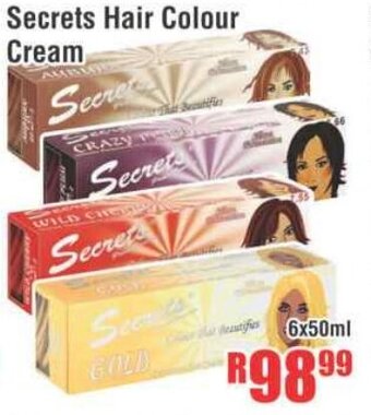 Devland Cash And Carry Secrets Hair Colour Cream 6x50ml offer