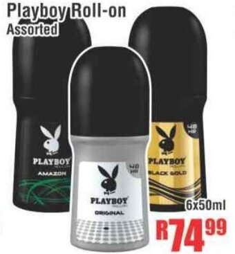 Devland Cash And Carry Playboy Roll-on 6x50ml offer