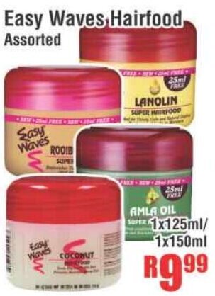 Devland Cash And Carry Easy Waves Hairfood Assorted 1x125ml/1x150ml offer
