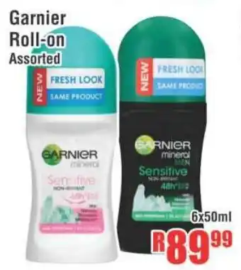 Garnier Roll-on 6x50ml