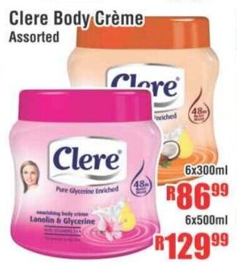 Clere Body Crème 6x500ml