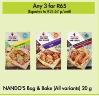 Nando's Bag & Bake (all variants) 20g